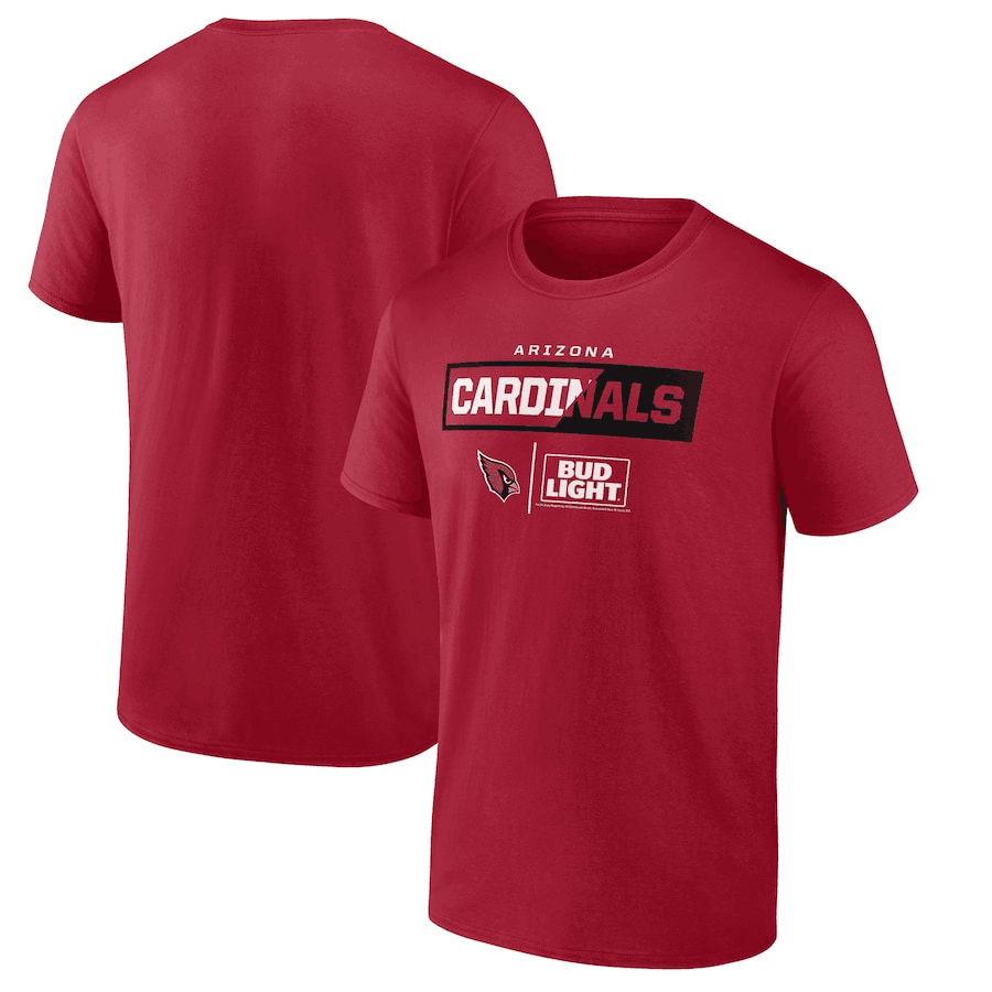 Men's Arizona Cardinals Red x Bud Light T-Shirt
